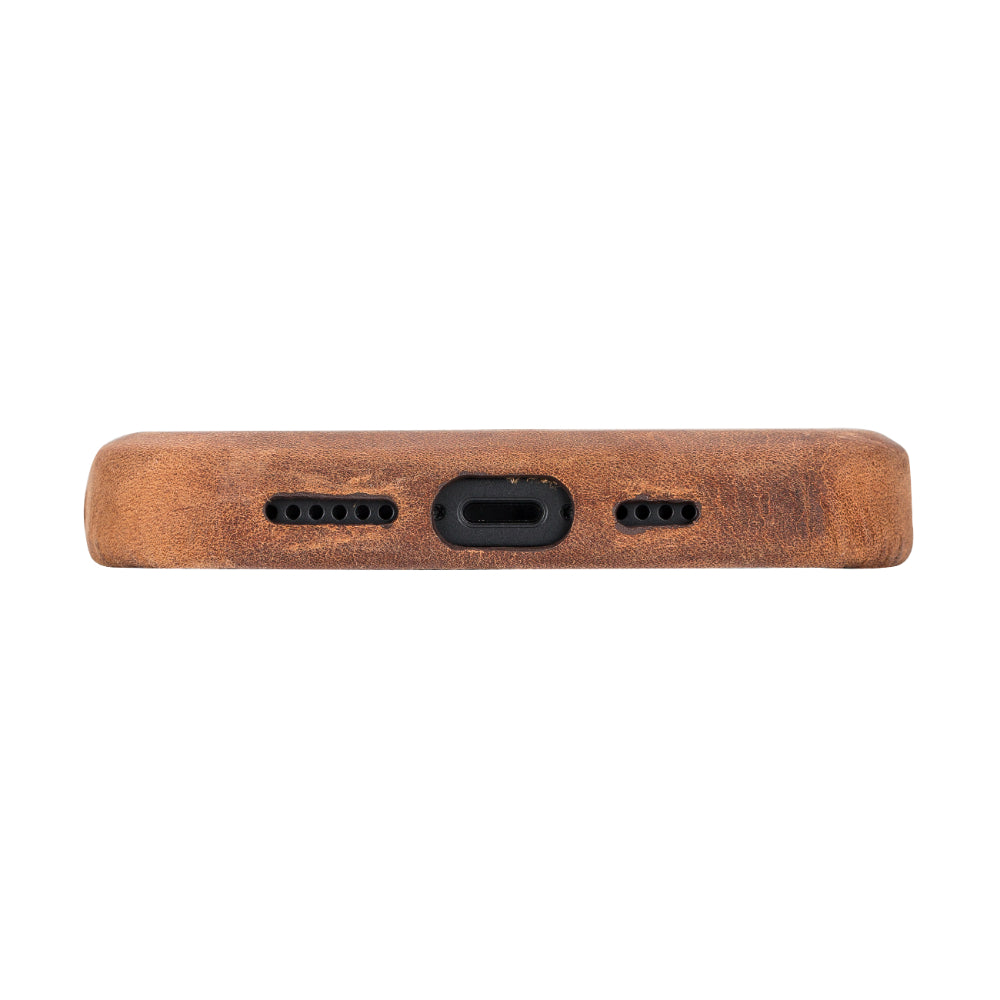 Rock Cover iPhone 15 Plus Leather Case Mizuri Leather