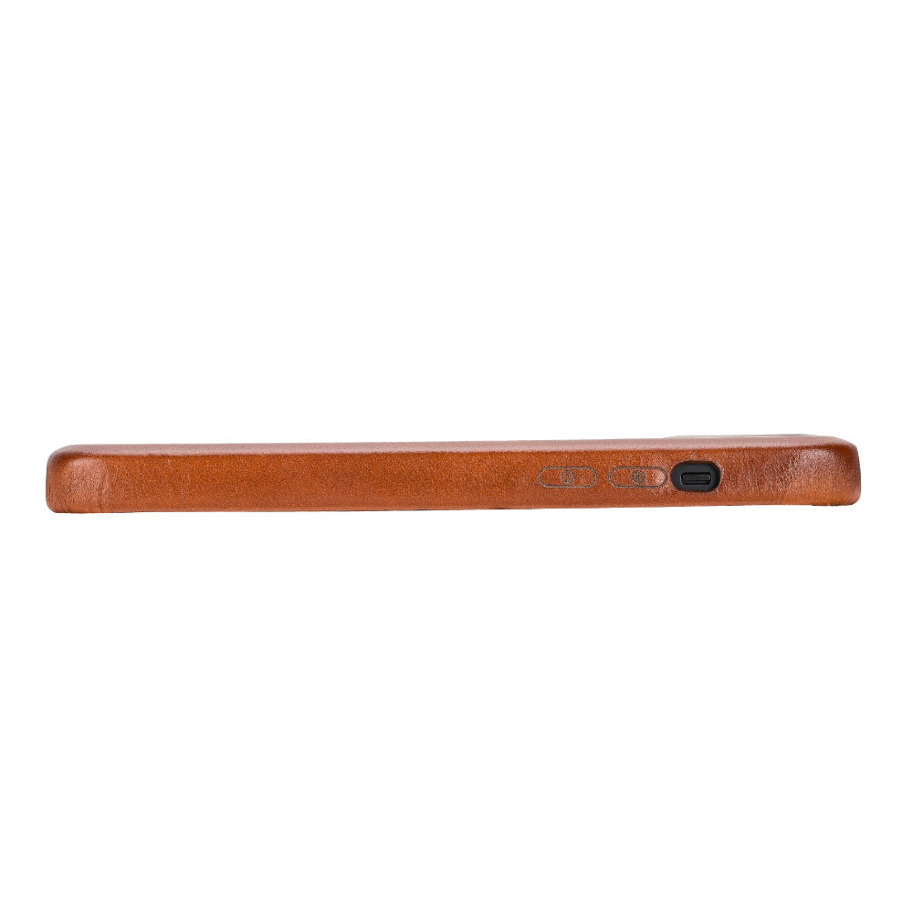 Rock Cover iPhone 15 Plus Leather Case Mizuri Leather
