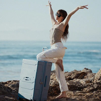 Heys ReNew 26 Inch Checked Luggage Heys