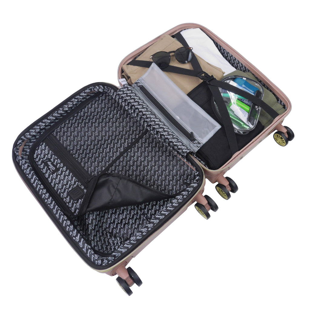 Disney Minnie Mouse Rolling Luggage 2 Piece Set Rose Gold Ful Luggage