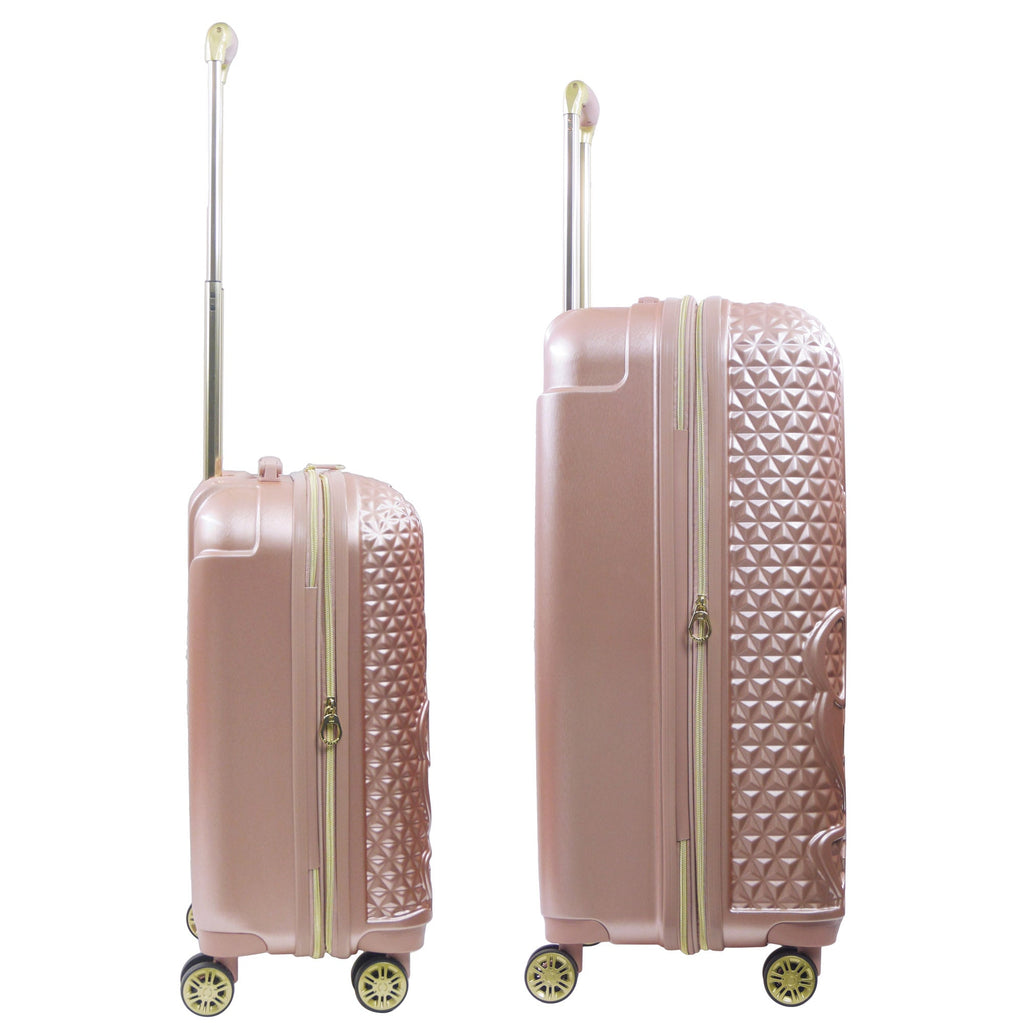 Disney Minnie Mouse Rolling Luggage 2 Piece Set Rose Gold Ful Luggage