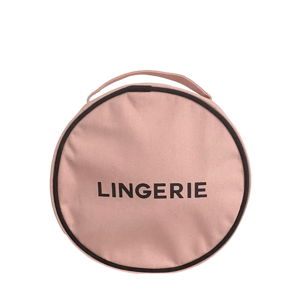 Round Lingerie Case, Pink/Blush Bag-all