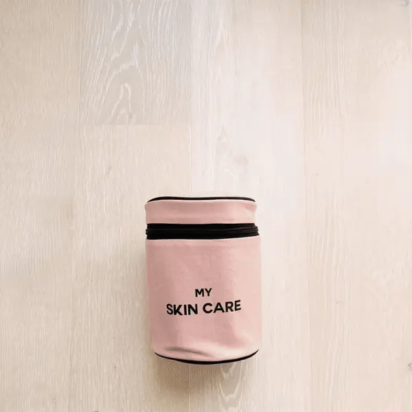 Round My Skin Care Case, Pink/Blush Bag-all