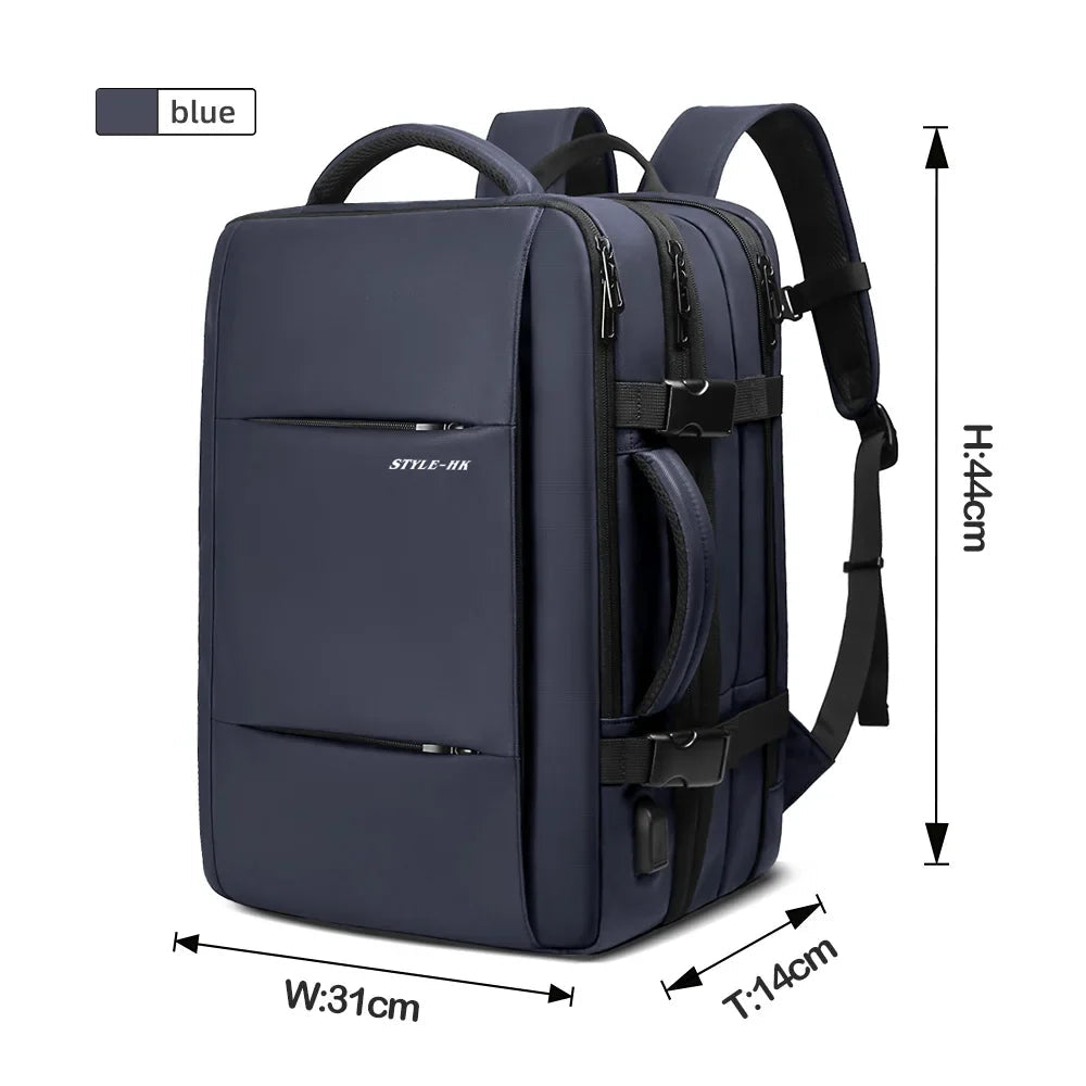 Heroic Knight Travel Backpack Men Business Backpack School Expandable USB Bag Large Capacity 15.6 Laptop Waterproof Backpack Bag Social Buzz eSIMs
