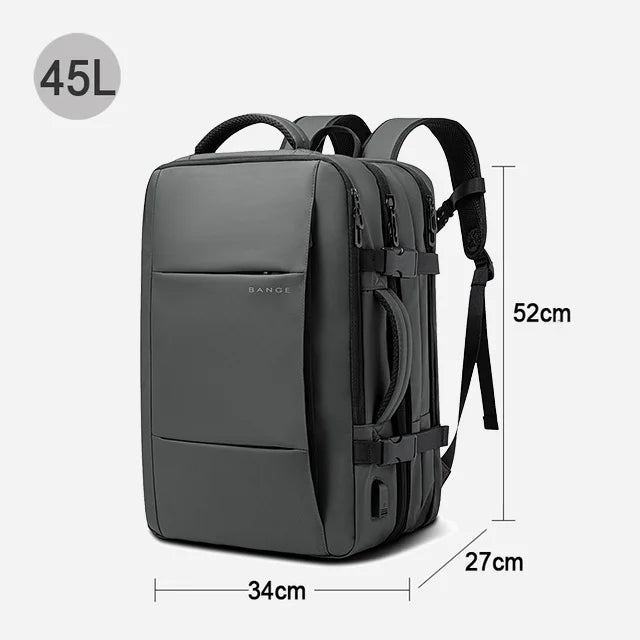 BANGE Expandable Men's Backpack Waterproof 17.3 in Laptop Backpack Man Large Capacity Hiking Travel Bag Male Backpacks for Men Social Buzz eSIMs