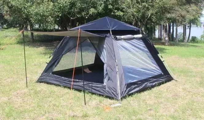 Goture Outdoor Camping Tent 2-6 People Portable Folding Automatic Tent Beach Fishing Family Travel Park Anti-UV Shade Social Buzz eSIMs