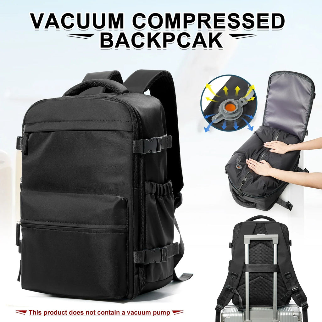 Ryanair Backpack Travel Cabin Airplane Backpack, Air Vacuum Compression Backpack, Women Men Backpack Business Laptop Bag Handbag Social Buzz eSIMs