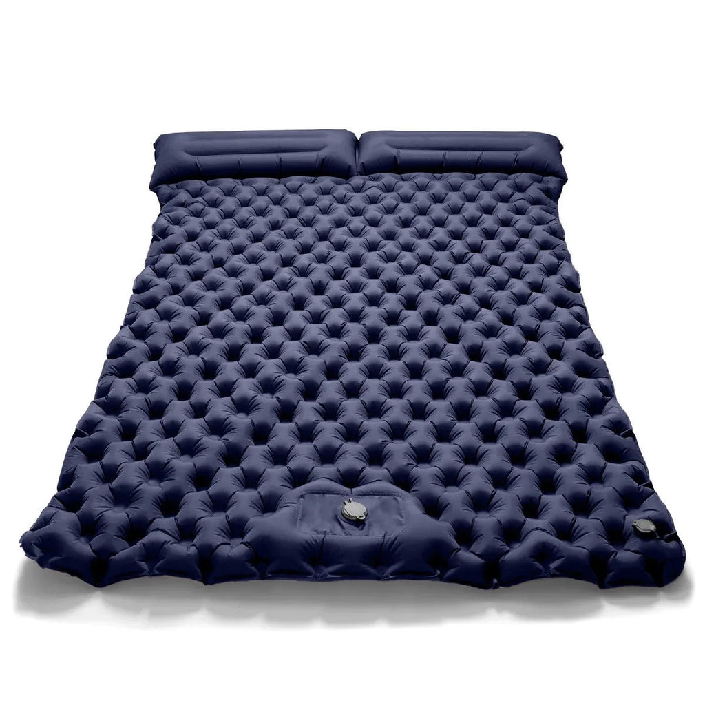 Outdoor Camping Sleeping Pad Folding Sleep Mat Beach Inflat Mattress with Pillows Ultralight Air Mat Travel Hiking New Social Buzz eSIMs