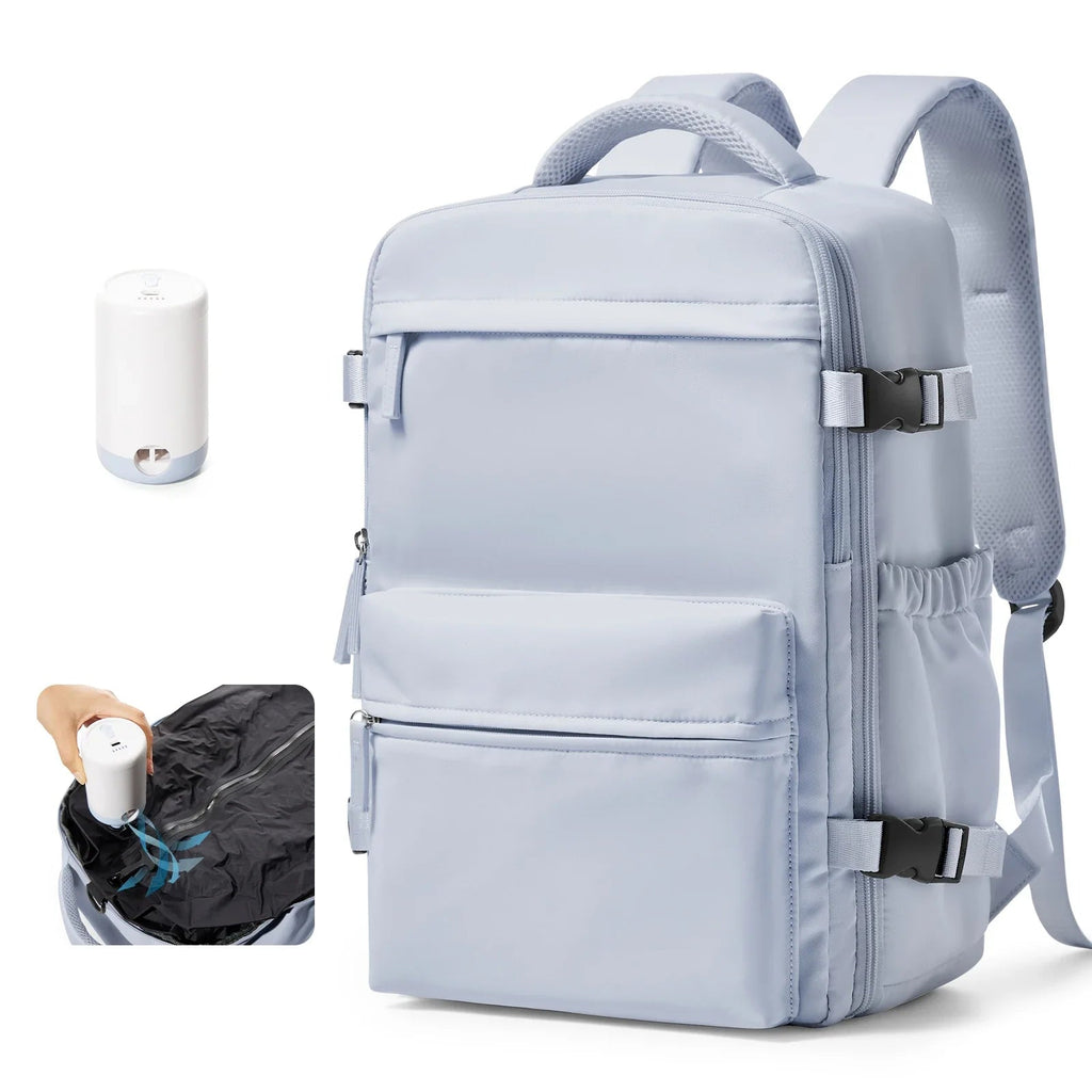 Ryanair Backpack Travel Cabin Airplane Backpack, Air Vacuum Compression Backpack, Women Men Backpack Business Laptop Bag Handbag Social Buzz eSIMs