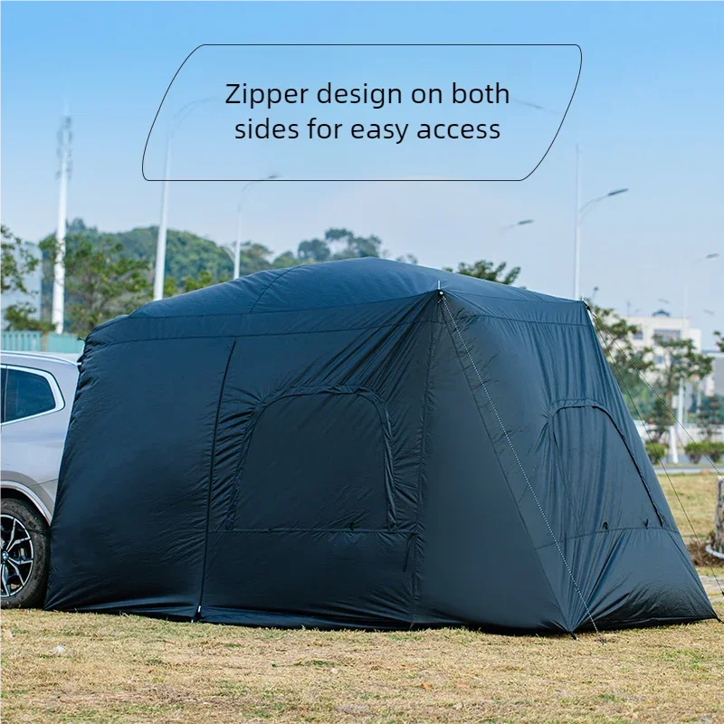 Universal SUV Camping Tent with Spacious Awning Waterproof Car Tent Easy Setup for Backpacking Traveling Outdoors Car Tail Tent Social Buzz eSIMs