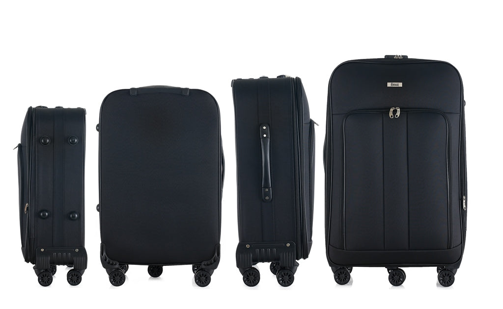 Sean Soft side Lightweight Expandable with 360° Dual Spinning Wheels and Combo Lock – Includes 32", 28", 24", 20" 4-Piece Luggage Set Mirage Luggage