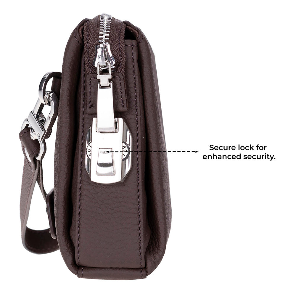 Lupus Leather Clutch Bag - LuggageDesigners