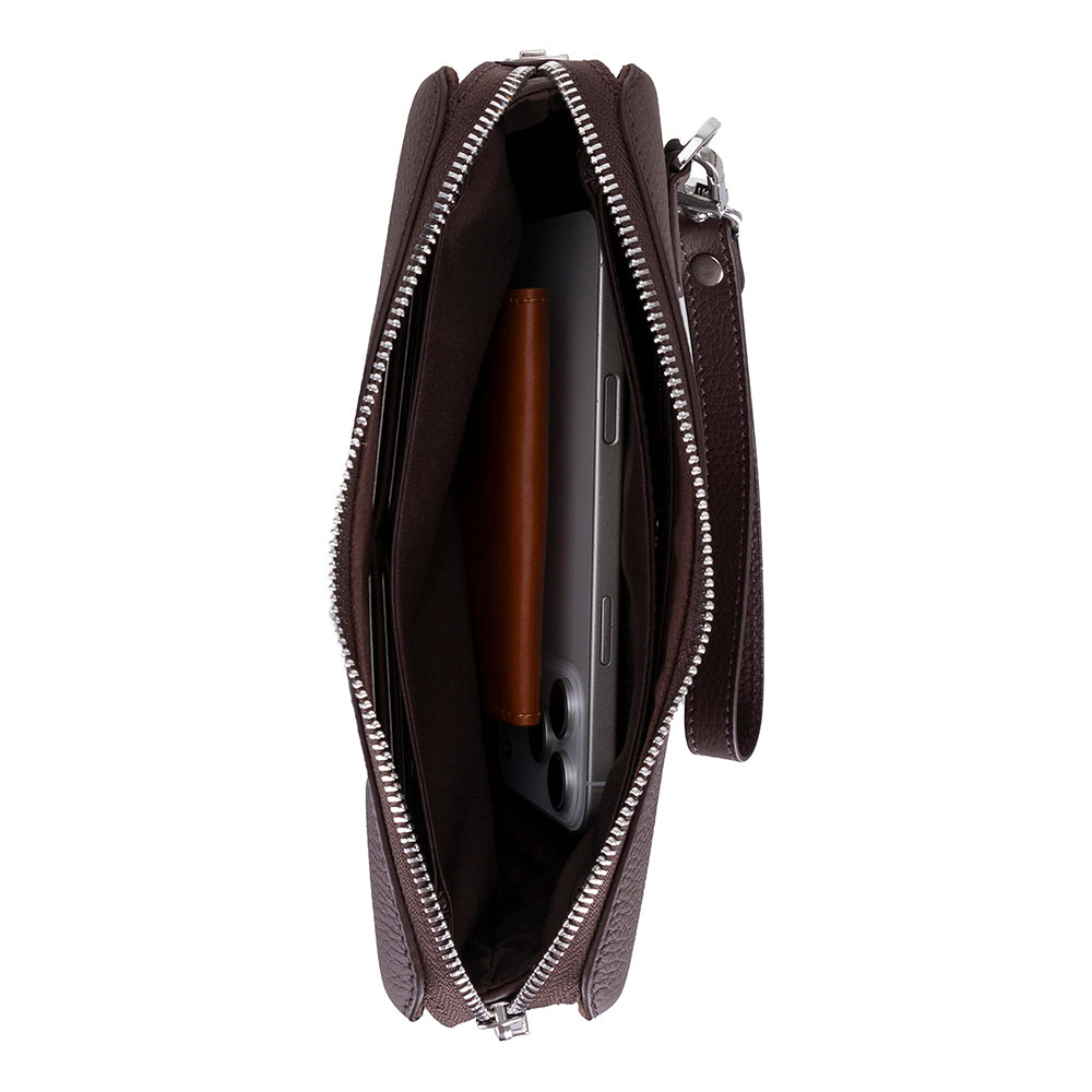 Lupus Leather Clutch Bag - LuggageDesigners