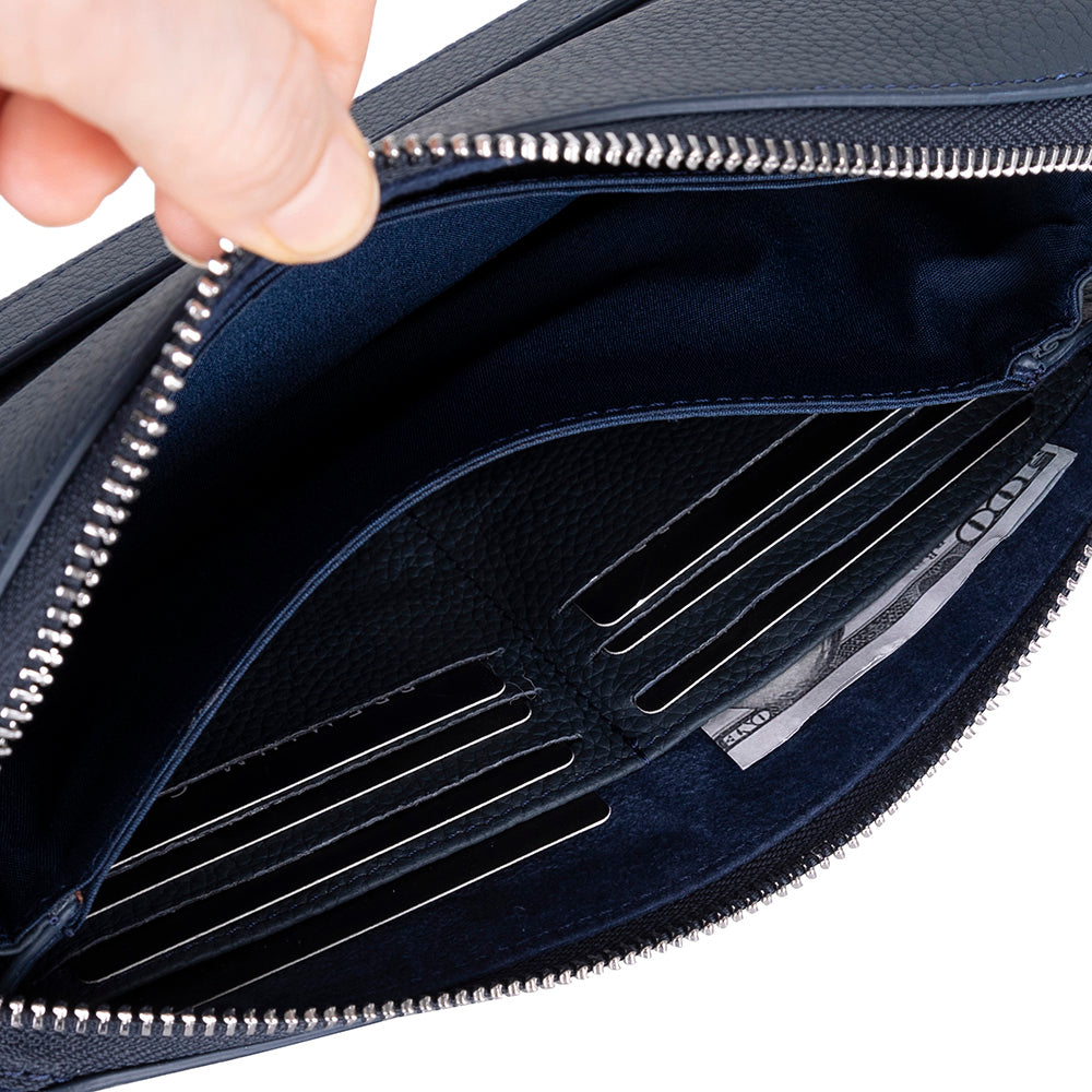 Lupus Leather Clutch Bag - LuggageDesigners