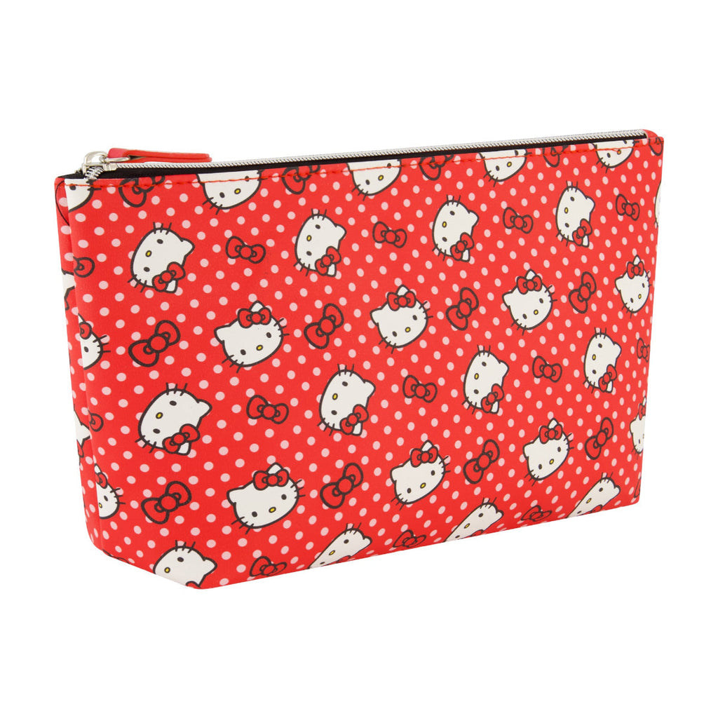 Sanrio Hello Kitty Polka Dot Red Cosmetic Bag Ful Luggage