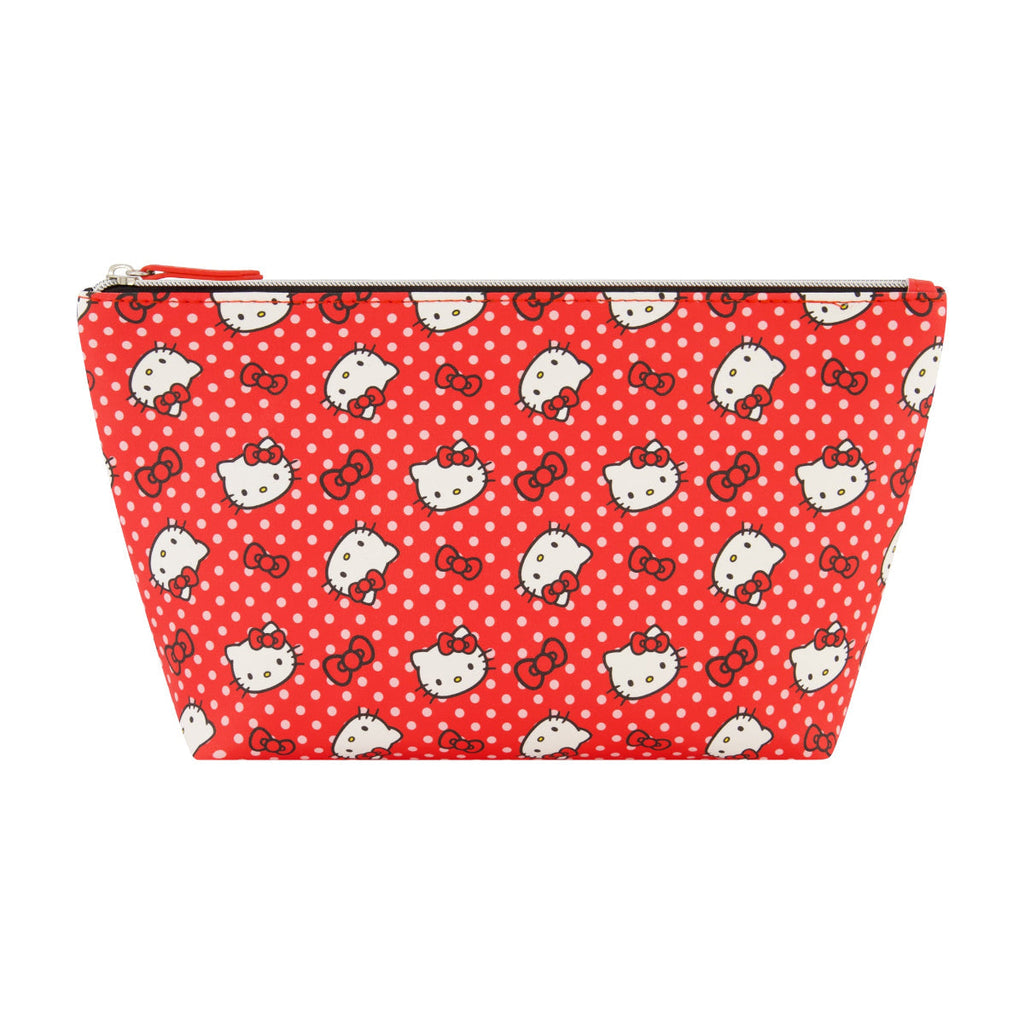 Sanrio Hello Kitty Polka Dot Red Cosmetic Bag Ful Luggage