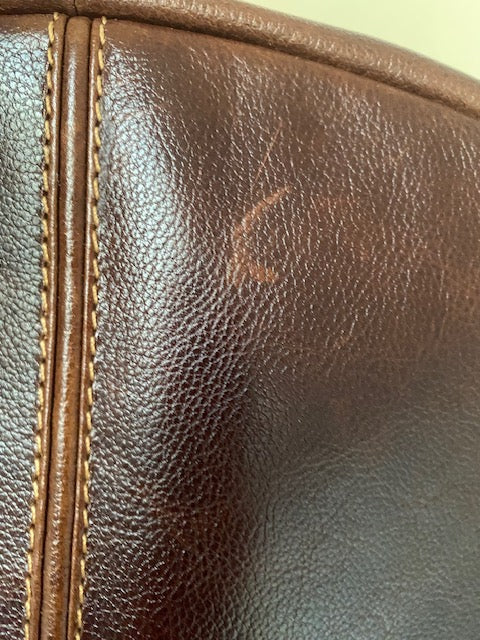 Boconi Garth Slim Leather Backpack Has Scratch Final Sale $328 value/Sale $150 Boconi