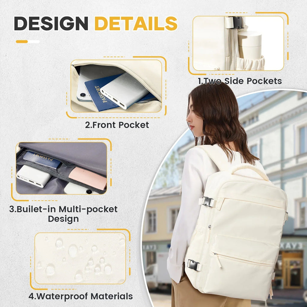 Ryanair Backpack Travel Cabin Airplane Backpack, Air Vacuum Compression Backpack, Women Men Backpack Business Laptop Bag Handbag Social Buzz eSIMs