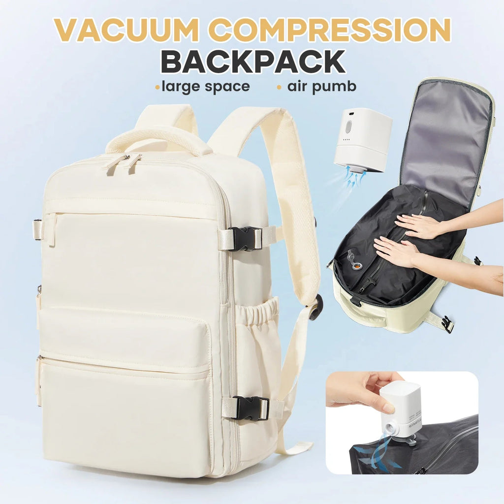 Ryanair Backpack Travel Cabin Airplane Backpack, Air Vacuum Compression Backpack, Women Men Backpack Business Laptop Bag Handbag Social Buzz eSIMs