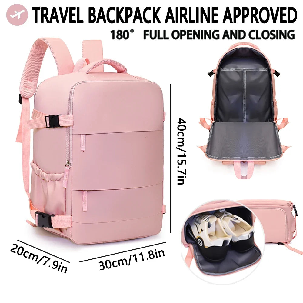 Travel Backpack Airline Approved Easyjet Wizz Air Large Capacity, Lightweight, Short Distance Business Travel Computer Backpack Social Buzz eSIMs