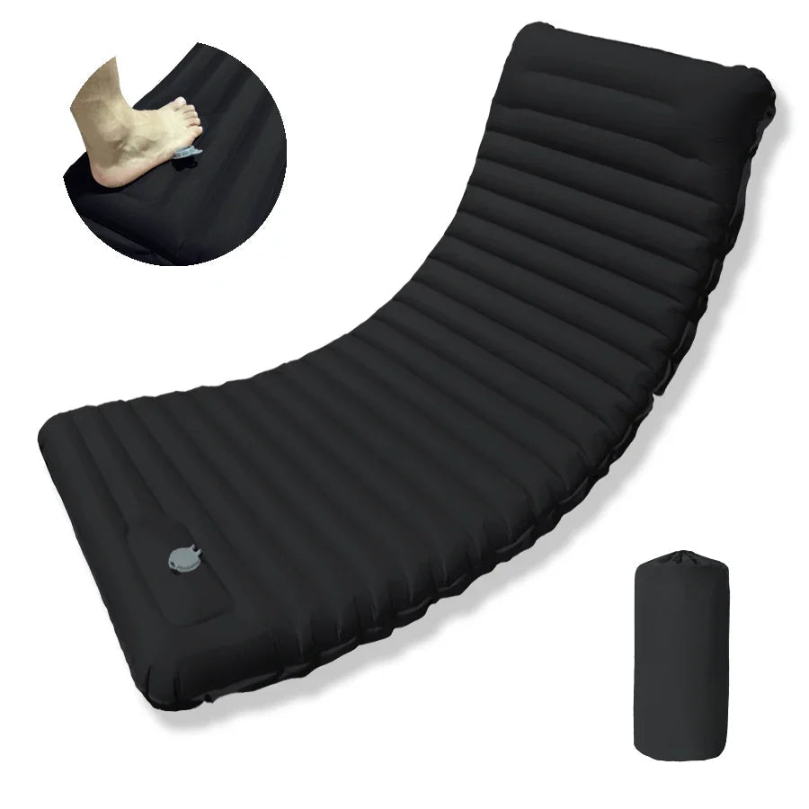 Outdoor Camping Sleeping Pad Folding Sleep Mat Beach Inflat Mattress with Pillows Ultralight Air Mat Travel Hiking New Social Buzz eSIMs