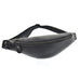 Sigrid Smooth Black Leather Waist Bag | Smooth Black Leather Fanny Pack STEEL HORSE LEATHER