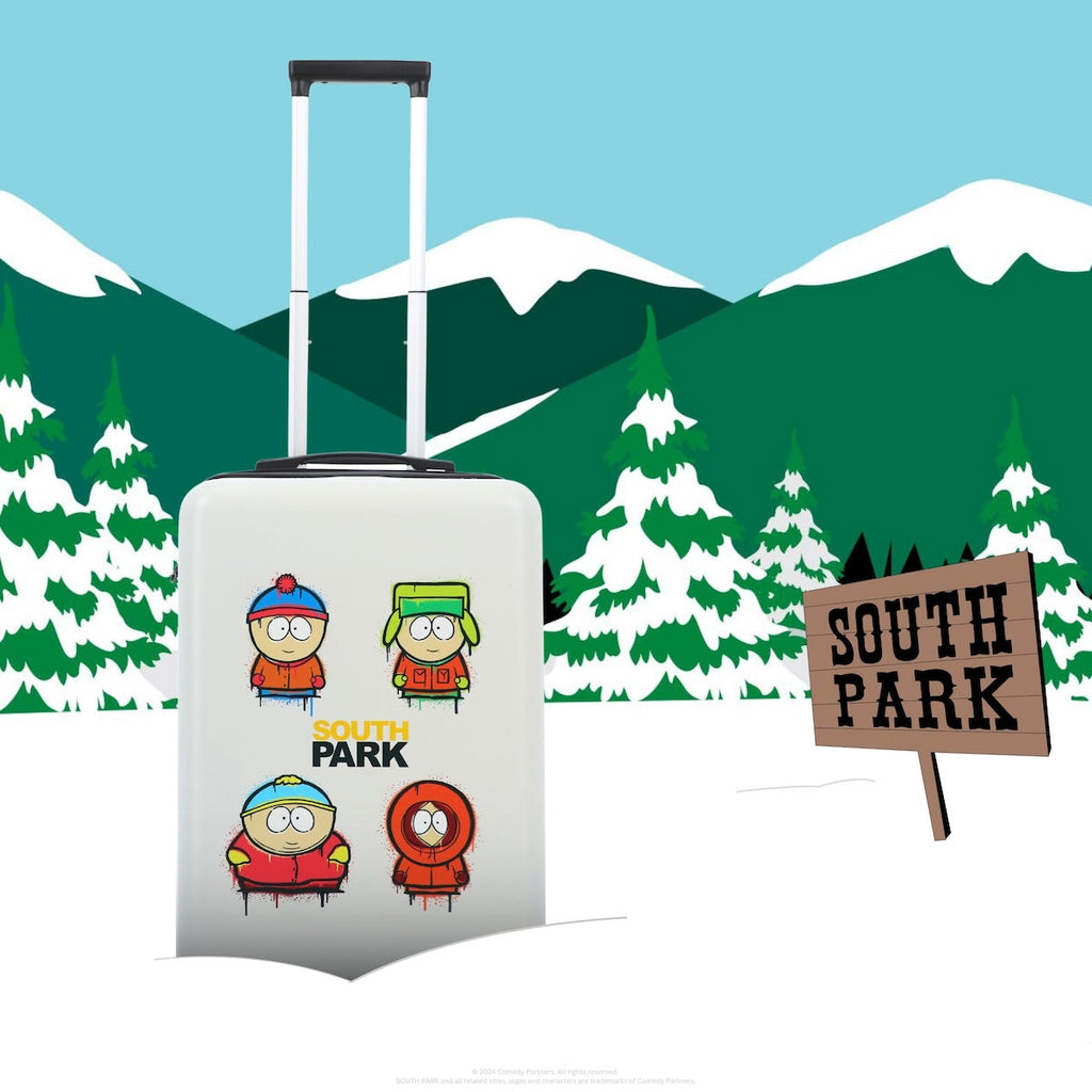 Paramount South Park 22.5" White Carry-On Suitcase Luggage Ful Luggage