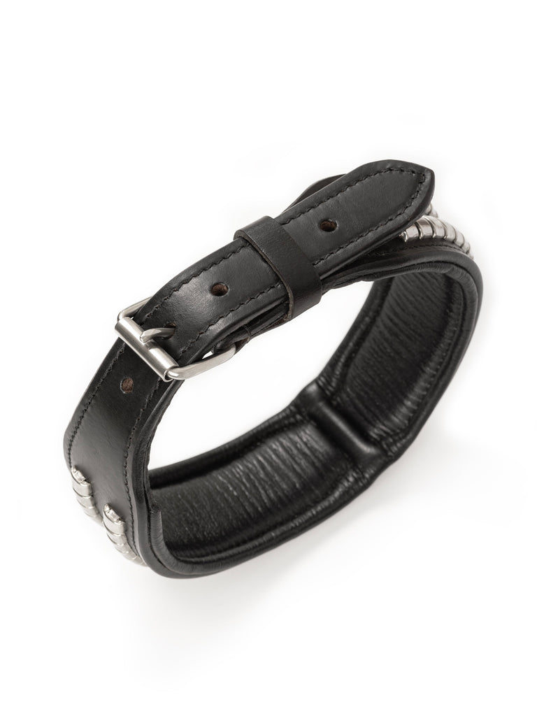 Leather Collar with Designer Studs Classy Leather Bags