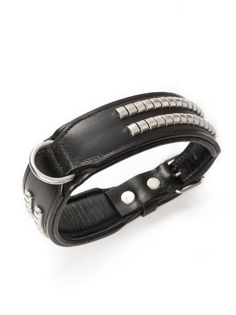 Leather Collar with Designer Studs Classy Leather Bags