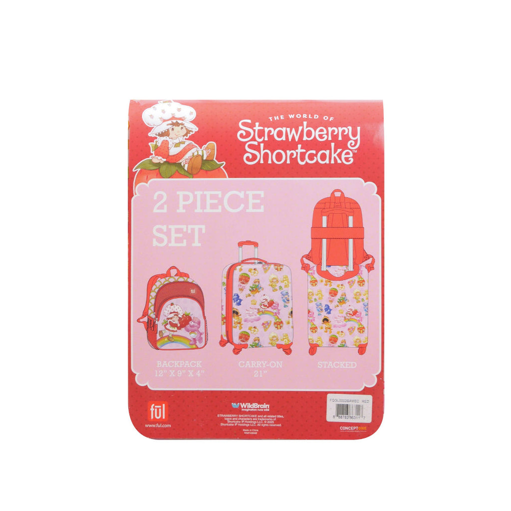 Strawberry Shortcake and Care Bears 2-Piece Luggage Set Ful Luggage