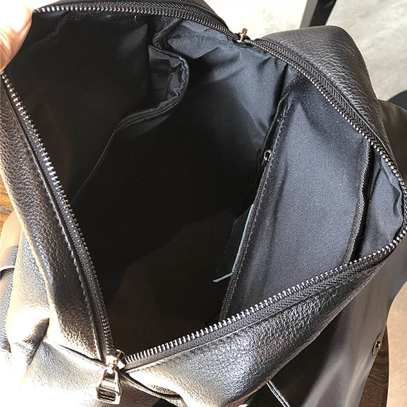 Stylish Full Grain Leather Backpack Natural Cow Leather Travel Backpack Women Leather School Backpack TSM1931 RockCow Leather Studio