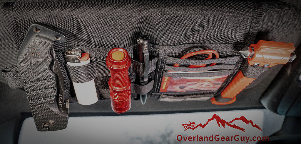 Grenadier MOLLE Visor Organizer WITH MIRROR Overland Gear Guy