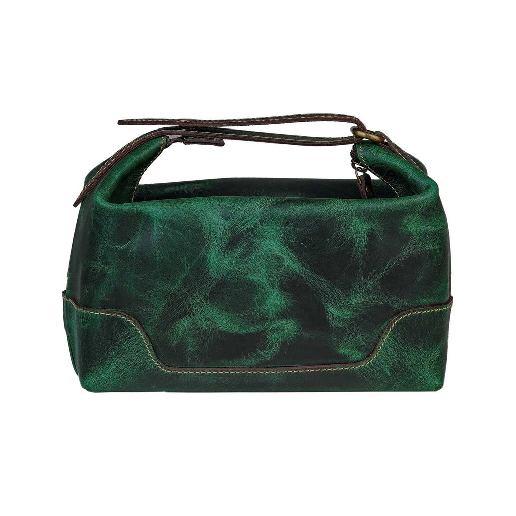 MaheTri Emerald Toiletry Classy Leather Bags