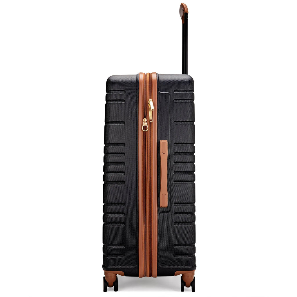 Brickell 3 Piece Expandable Retro Luggage Set Travellty