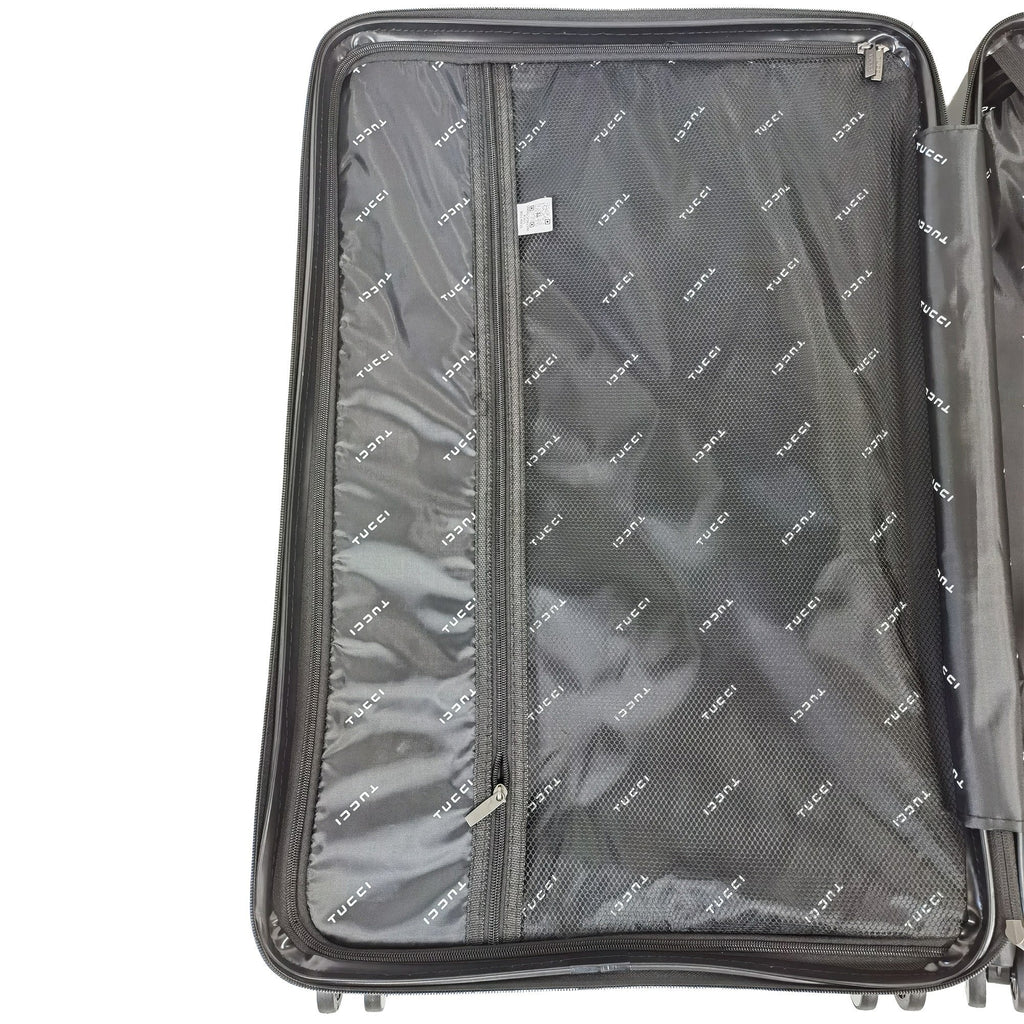 TUCCI Italy DISINVOLTA Fabric 3 PC 20", 24", 28" Luggage Suitcase Set Tucci