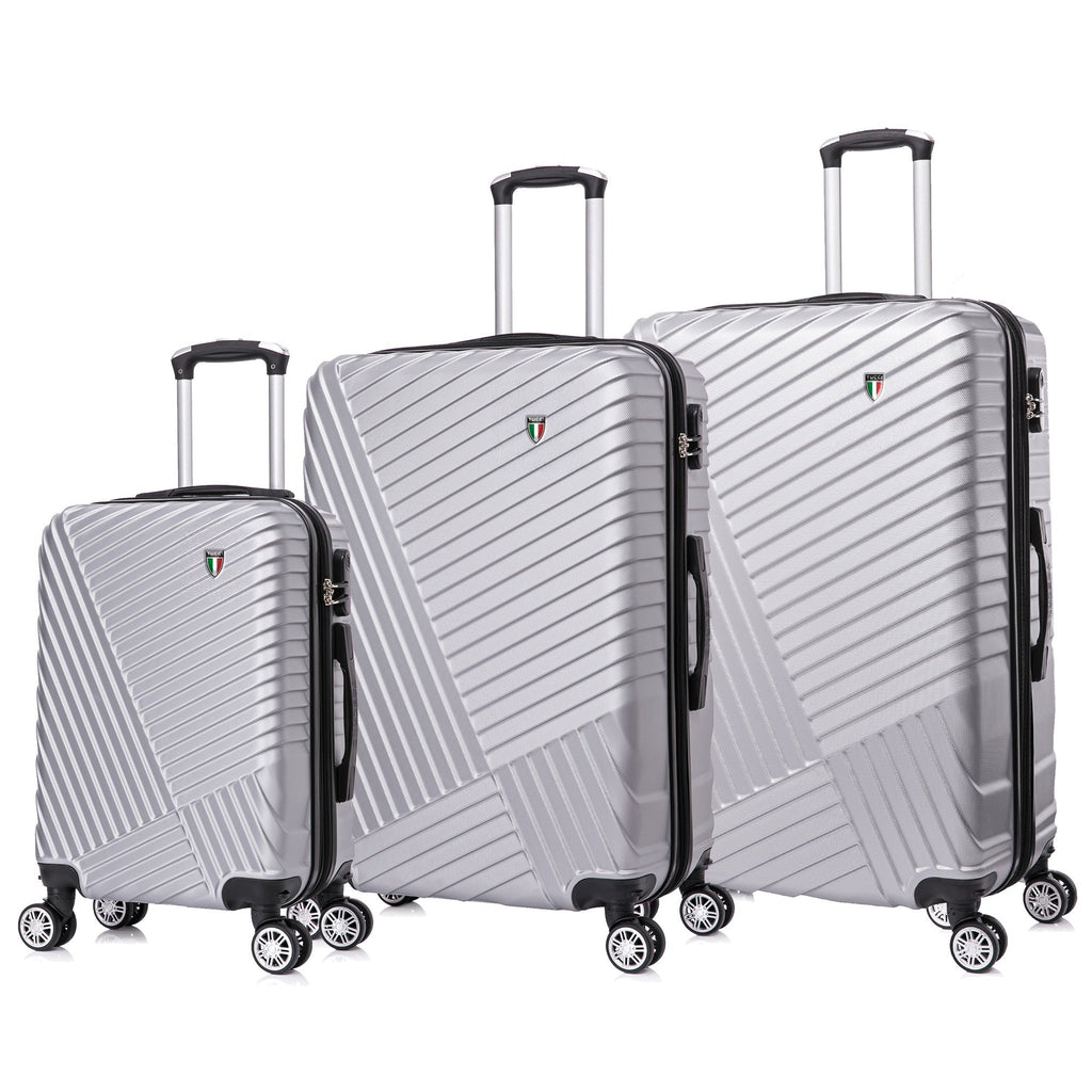 TUCCI Italy VOLARO 3PC Hardside Luggage Set (20", 24", 28") Tucci