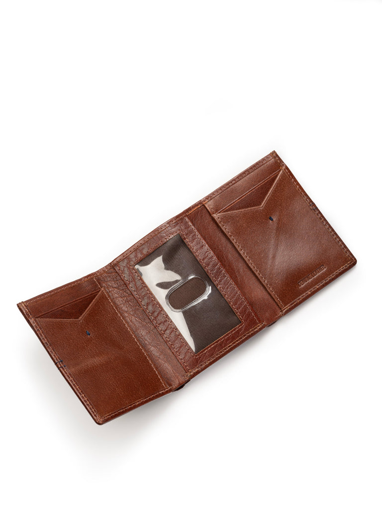 Textured Tri-Fold Men's Wallet Classy Leather Bags