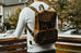 The Hagen Backpack | Vintage Leather Backpack STEEL HORSE LEATHER