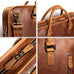 The Hemming Leather Laptop Bag | Vintage Leather Briefcase STEEL HORSE LEATHER