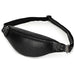 The Walcott Leather Waist Bag | Black Leather Fanny Pack STEEL HORSE LEATHER