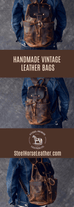 The Olaf Rucksack | Vintage Leather Travel Backpack STEEL HORSE LEATHER