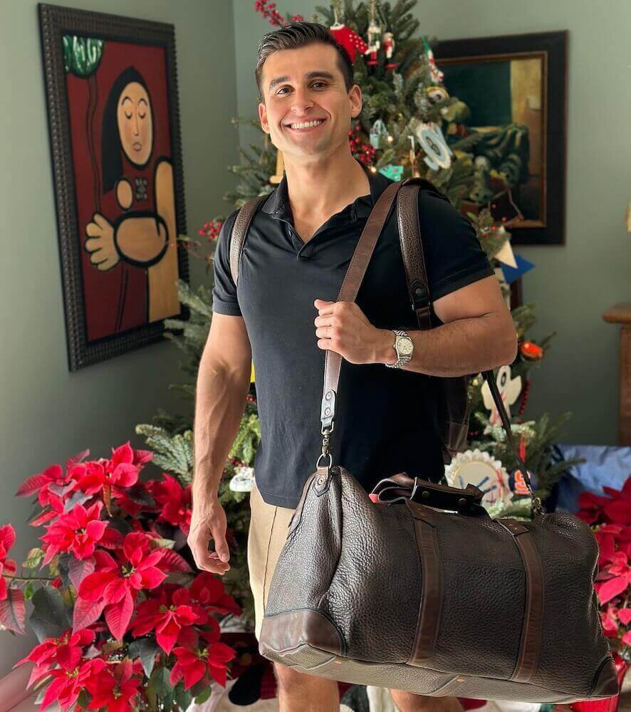 Theodore Leather Duffle Bag Mission Mercantile Leather Goods