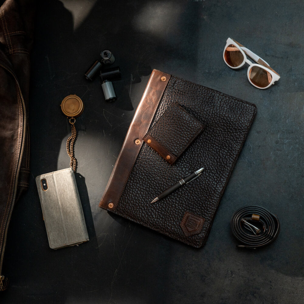 Theodore Leather Padfolio Mission Mercantile Leather Goods
