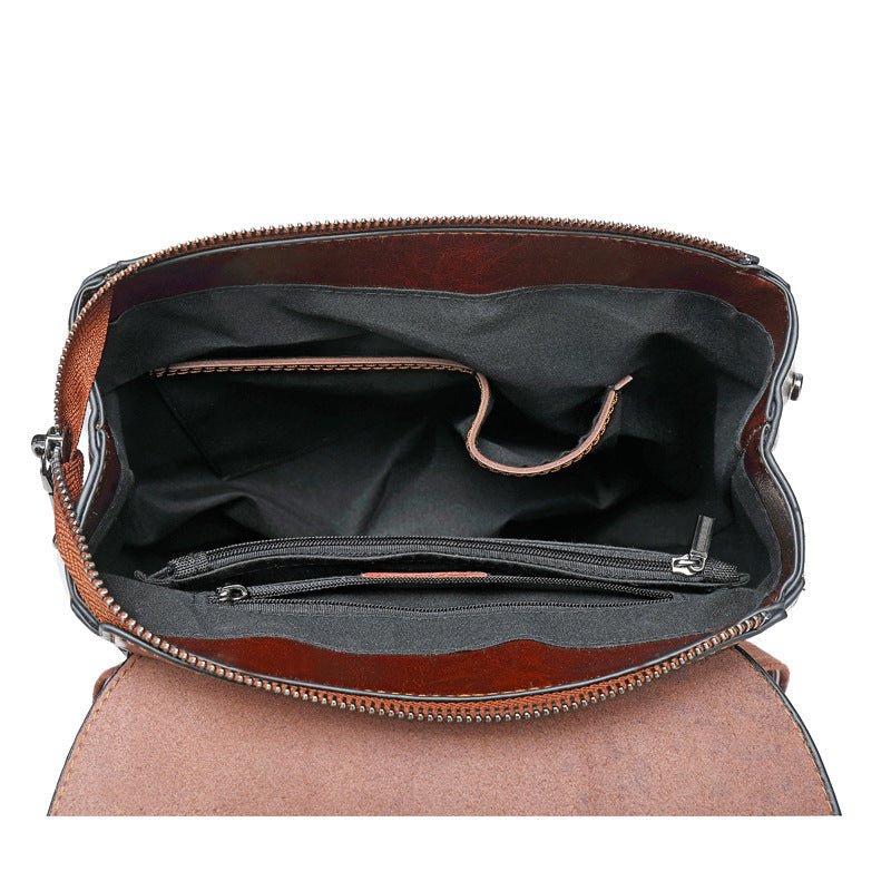 Flash Sale Top Grain Leather Backpack For Women Leather Designer Backpack Stylish Backpack Shoulder Bags RockCow Leather Studio