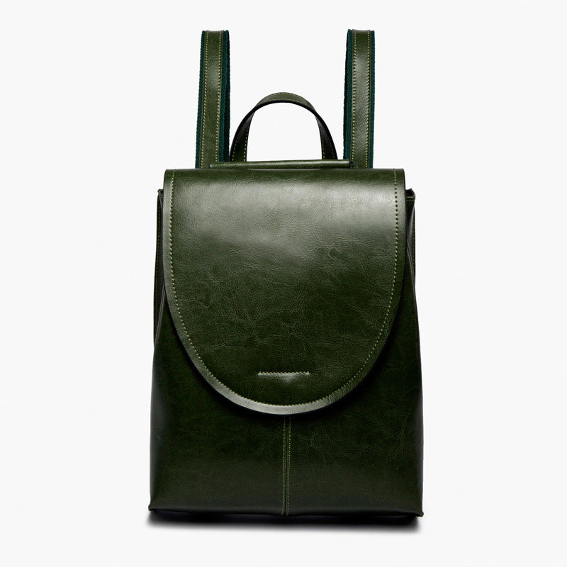 Top Grain Leather Backpack Women City Backpack Natural Cowhide Leather Travel Backpack Stylish Shoulder Bag Christmas Gift SX2612-1 RockCow Leather Studio