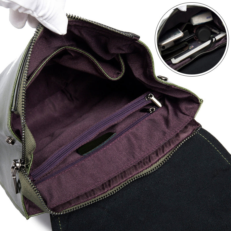 Top Grain Leather Backpack Women City Backpack Natural Cowhide Leather Travel Backpack Stylish Shoulder Bag Christmas Gift SX2612-1 RockCow Leather Studio