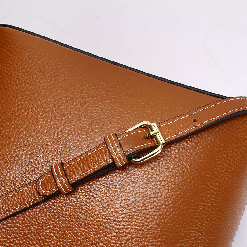 Top Grain Leather Handbag Women Natural Leather Shoulder Bag Stylish Womens Crossbody Bag RockCow Leather Studio