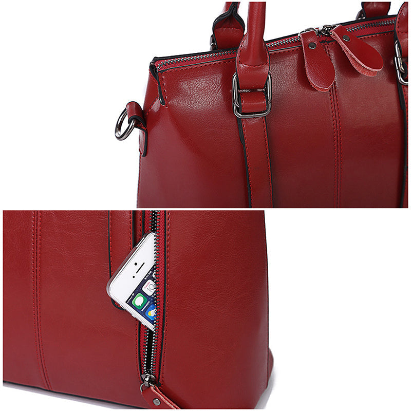 Top Grain Leather Shoulder Bag For Women Stylish Leather Tote Bag Women's Leather Crossbody Bag Christmas Gifts For Her SX218 RockCow Leather Studio