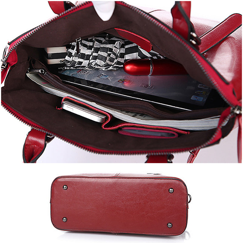 Top Grain Leather Shoulder Bag For Women Stylish Leather Tote Bag Women's Leather Crossbody Bag Christmas Gifts For Her SX218 RockCow Leather Studio