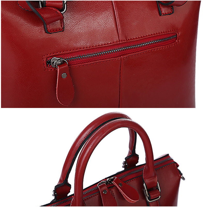 Top Grain Leather Shoulder Bag For Women Stylish Leather Tote Bag Women's Leather Crossbody Bag Christmas Gifts For Her SX218 RockCow Leather Studio